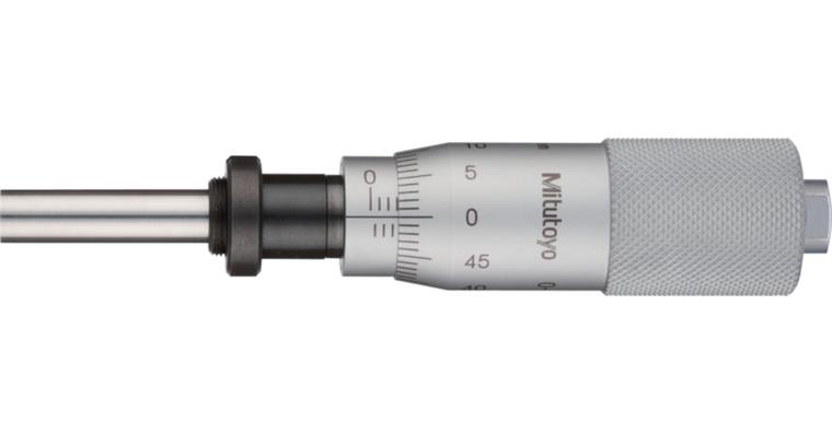 Einbaumessschraube 0-25mm flach mit Klemmmutter ohne Ratsche