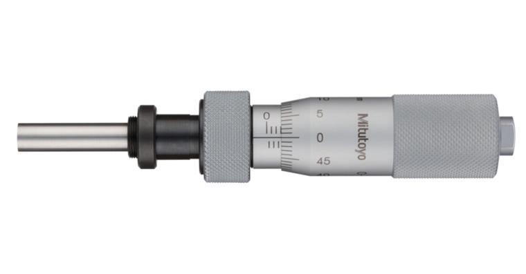 Einbaumessschraube 0-25mm flach mit Klemmmutter ohne Ratsche