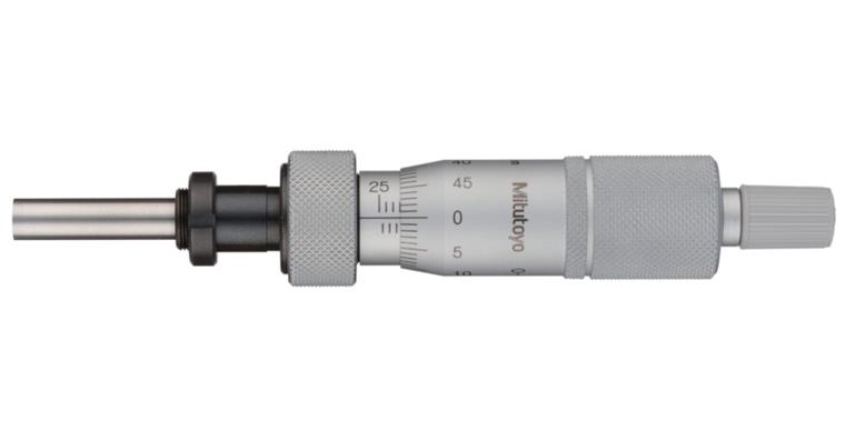 Einbaumessschraube 0-25mm flach mit Klemmmutter und Umkehrskale