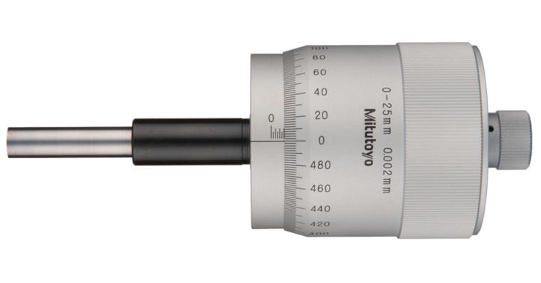 Einbaumessschraube 0-25mm flach ohne Klemmmutter und großer Trommel