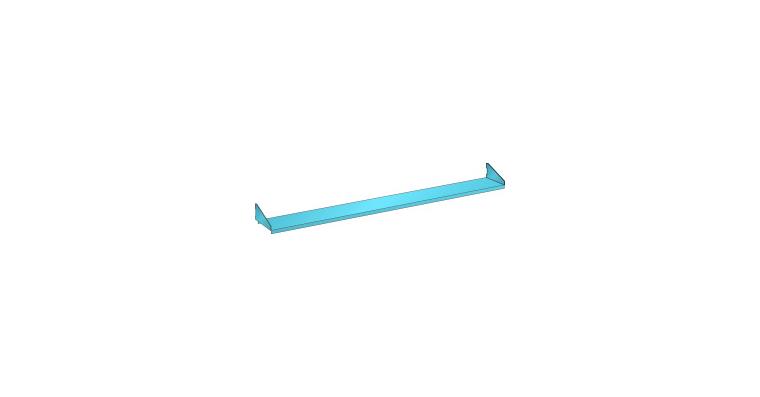 1084850201 Verstellboden glatt BxTxH 2000x175x30mm 20kg RAL 5012