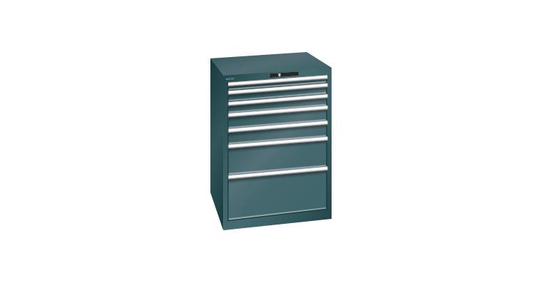 Schubladenschrank 717x725x1000mm 7 Schubladen 1x50/2x75/2x100/1x200/1x300mm 7016