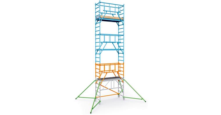 1085890106 PaxTower S-Plus 1T Plattformhöhe 5,55m Plattform 0,72x1,80m Arbeitshöhe 7,55m
