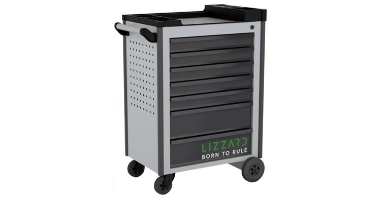 Workshop trolley 7 drawers HxWxD 925 x 645 x 425 mm, RAL7035/7016