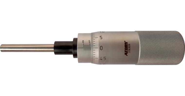 ATORN Einbaumessschraube mit großer Trommel Messbereich 0-50 mm Steigung 0,5 mm