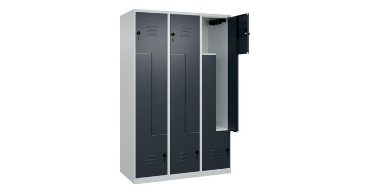 1085210301 Z-Spind Classic PLUS, 6 Fächer, 1850x1200x500mm RAL 7035/7016