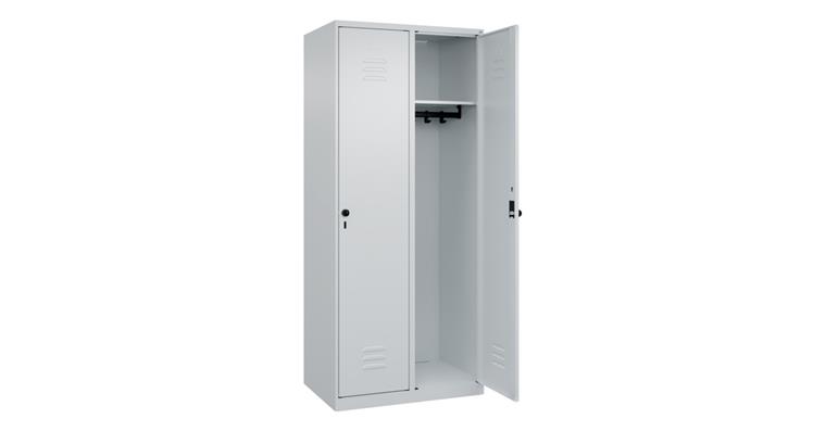 1085200204 Spind Classic PLUS, 2 Abteile, 1850x800x500mm RAL 7035/7035
