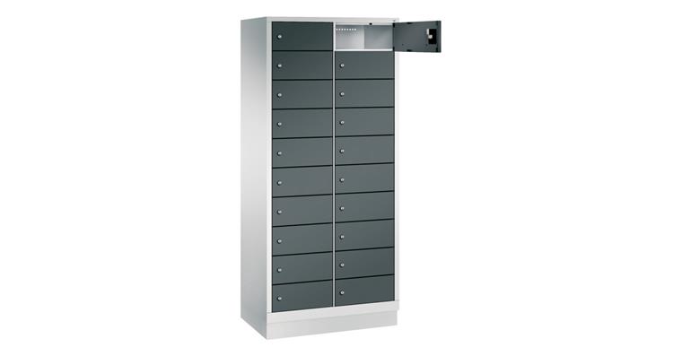 1085335204 Laptop cabinet 20 compartments 1800X810X500mm RAL7035/7016