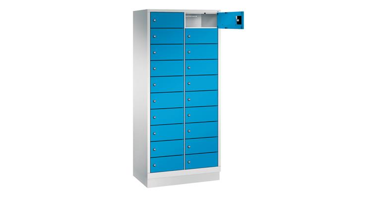 1085335203 Laptop cabinet 20 compartments 1800X810X500mm RAL7035/7016