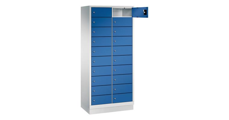 1085335202 Laptop cabinet 20 compartments 1800X810X500mm RAL7035/7016
