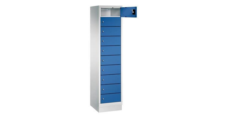 1085335102 Laptop cabinet 10 compartments 1800X420X500mm RAL7035/7016