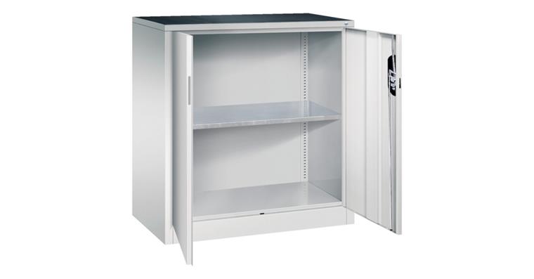 Flügeltür-Werkzeugschrank HxBxT 1000x930x500 mm 1 Einlegeboden RAL 7035