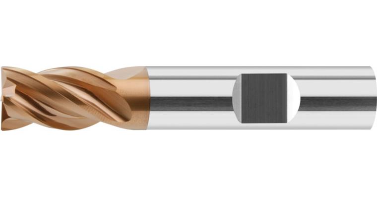 VHM-HPC-Schaftfräser INOX Duocon-Beschichtung Z4 HB-Schaft Ø 10 mm
