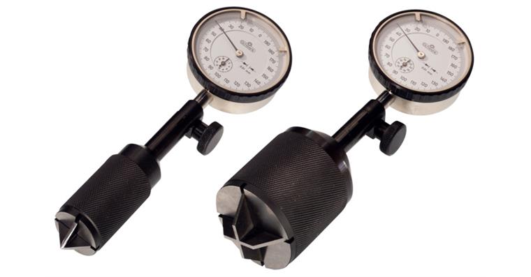 Innenfasenmessgerät 0,5-20 mm 90° mit Messuhr