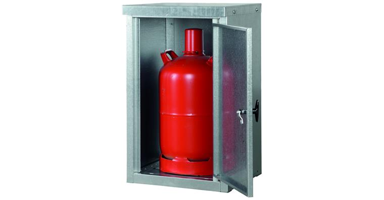Kleingasflaschenschrank, K-GFS 11, Kapazität für 1 Stück 11 kg Gasflasche