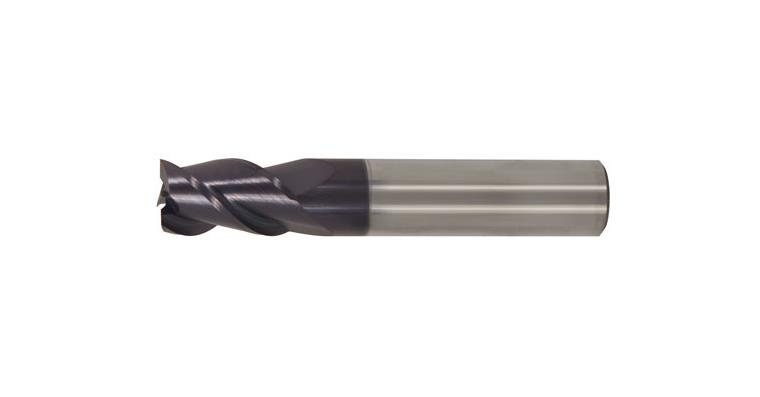 VHM-Bohrnutenfräser lang TiAlN-beschichtet 45° Z3 HA-Schaft 10 mm