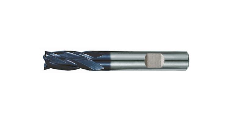 VHM-Bohrnutenfräser lang TiAlN-beschichtet 30° Z4 HB-Schaft 4 mm