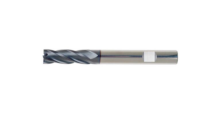 VHM-Bohrnutenfräser lang TiAlN-beschichtet 30° Z4 HB-Schaft 20 mm