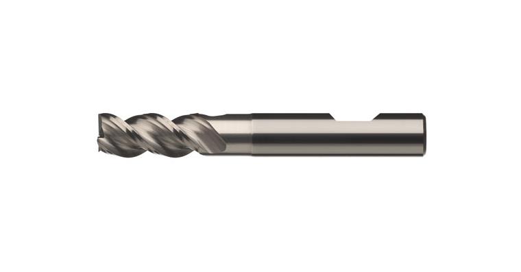 VHM Schaftfräser ALU UNB 45° Gr.M HB Z2 mit Freistellung Ø 5mm