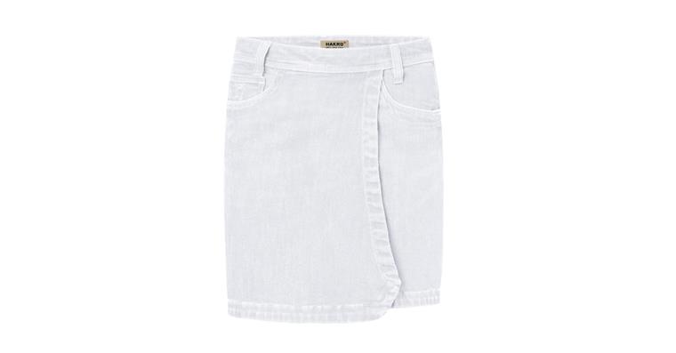 Damen Jeansskort X-Stretch weiß Gr. S