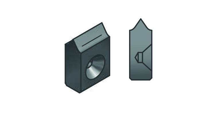 Hartmetall-Mitnehmer-Platten, 6x3,2, Spann-Ø 20-32 Rechts- und Linkslauf