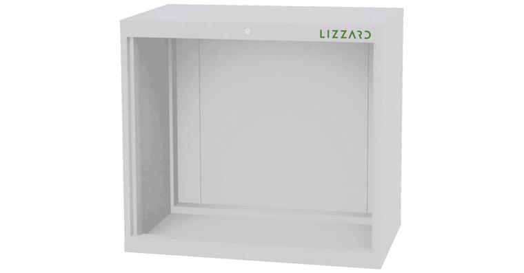 Lizzard Schrankgehäuse leer, B900xT575xH820mm RAL 7035