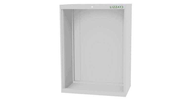 Lizzard Schrankgehäuse leer, B900xT575xH1220mm RAL 7035