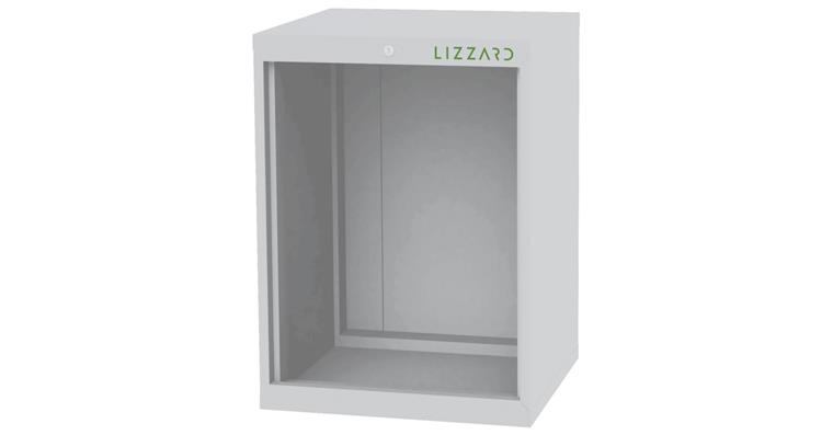 Lizzard Schrankgehäuse leer, B600xT575xH820mm RAL 7035