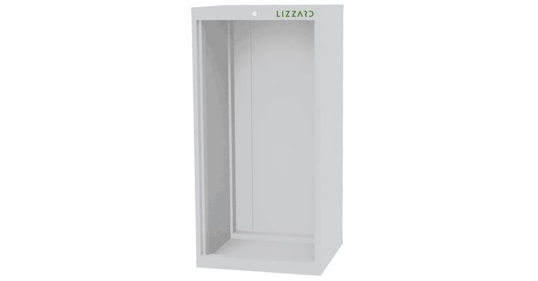 Lizzard Schrankgehäuse leer, B600xT575xH1220mm RAL 7035