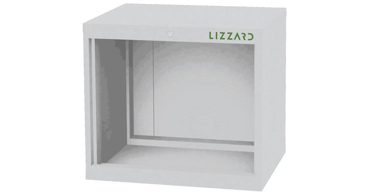 Lizzard Schrankgehäuse leer, B700xT575xH620mm RAL 7035