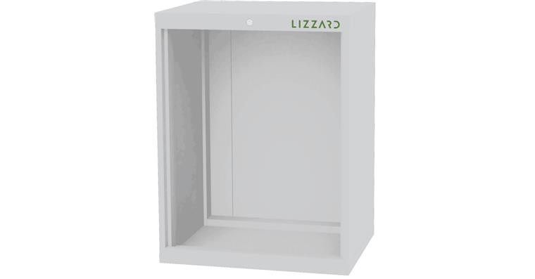 Lizzard Schrankgehäuse leer, B700xT575xH920mm RAL 7035