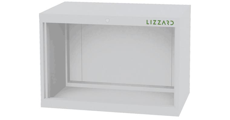 Lizzard Schrankgehäuse leer, B900xT575xH620mm RAL 7035