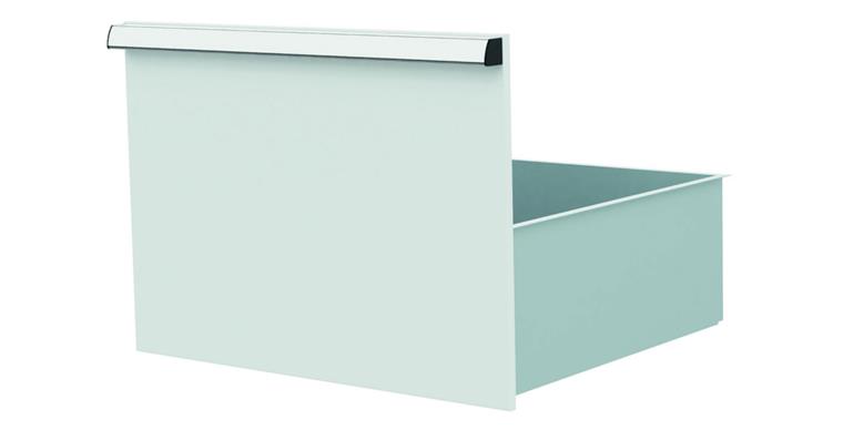 1084433129 Lizzard Schublade Vollauszug 80kg Tragkraft, B500x450mm, Front 400mm, RAL 7035
