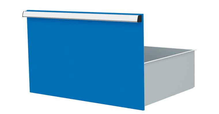 1084434130 Lizzard Schublade Vollauszug 80kg Tragkraft, B600x450mm, Front 400mm, RAL 5012