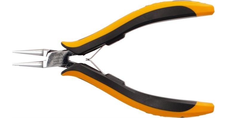 1063211104 ATORN ESD precision electron. round-nose pliers, 130 mm, short jaws without cut
