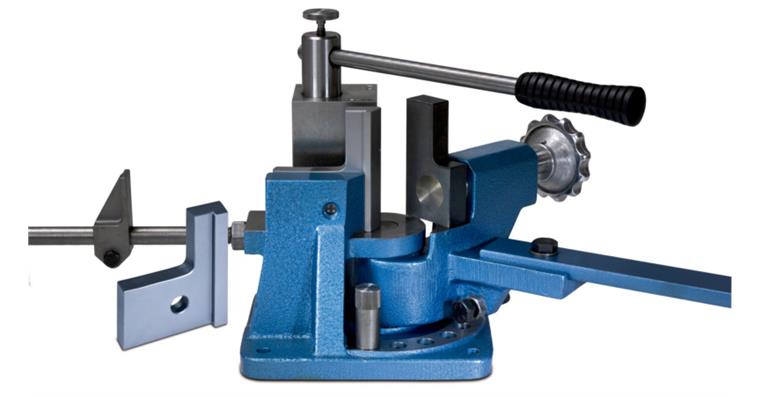 Angle bender Model 100 E complete with 2 bending jaws