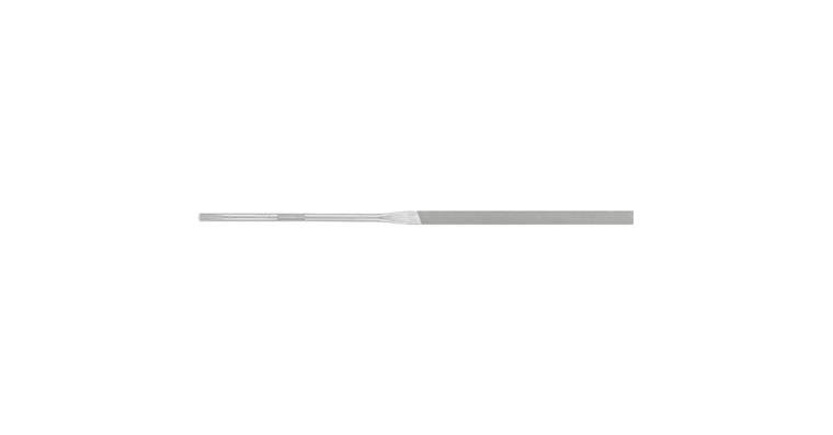 Precision needle file, flat, shaft dia. 3.75 mm L=200 mm S-cut 0