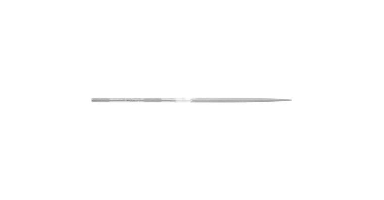 Precision needle file, triangular, shaft dia. 3 mm L=140 mm S-cut 3
