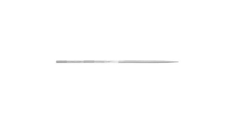 Precision needle file, triangular, shaft dia. 3.25 mm L=160 mm S-cut 0