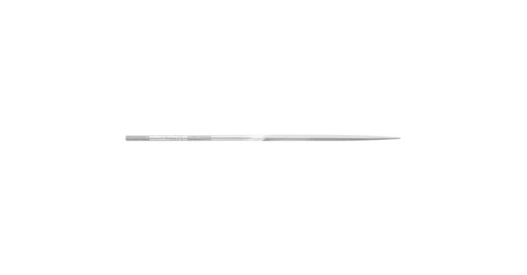 Precision needle file, triangular, shaft dia. 3.25 mm L=160 mm S-cut 1
