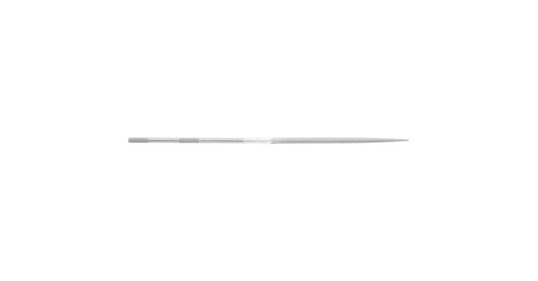 Precision needle file, triangular, shaft dia. 3.75 mm L=200 mm S-cut 0