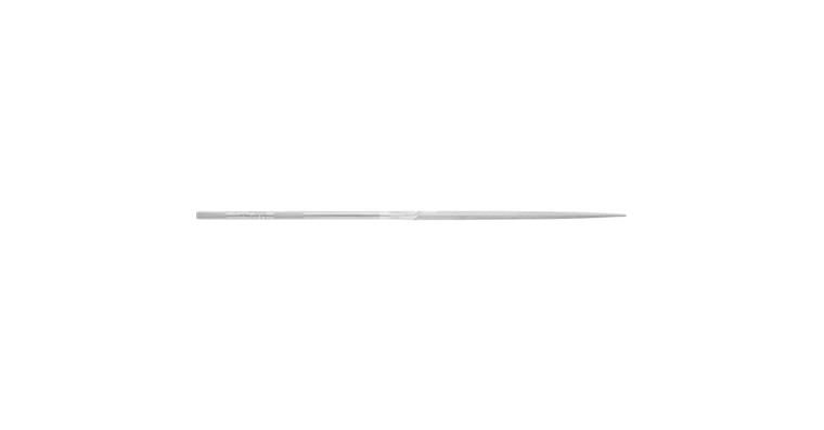 Precision needle file, triangular, shaft dia. 3.75 mm L=200 mm S-cut 2