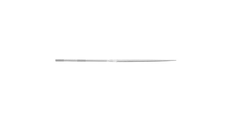 Precision needle file, triangular, shaft dia. 3.75 mm L=200 mm S-cut 3