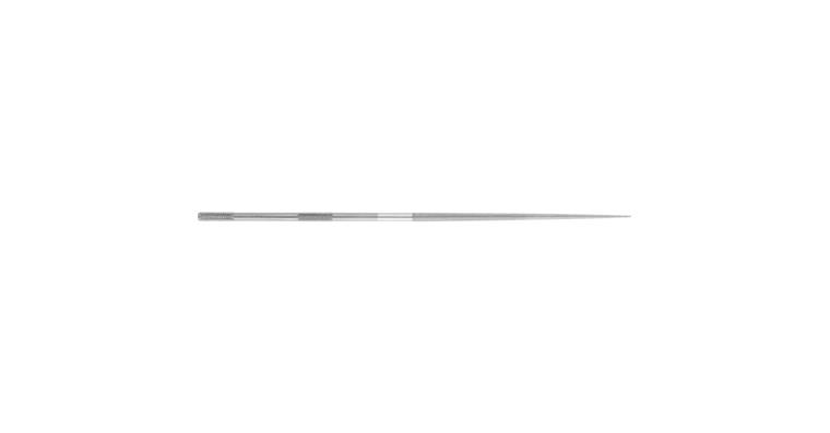 Precision needle file, round, shaft dia. 3.25 mm L=160 mm S-cut 0