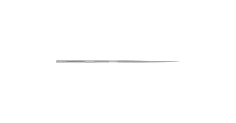 Precision needle file, round, shaft dia. 3.25 mm L=160 mm S-cut 1