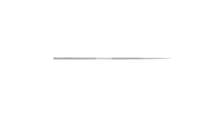 Precision needle file, round, shaft dia. 3.25 mm L=160 mm S-cut 2