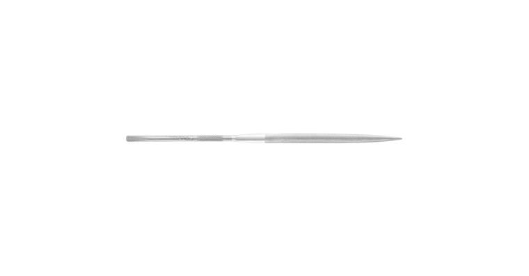 Precision needle file, half-round, shaft dia. 3 mm, L=140 mm, Swiss cut 3