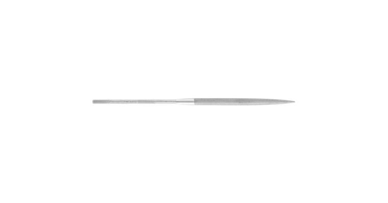 Precision needle file, half-round, shaft dia. 3.25 mm, L=160 mm, Swiss cut 1