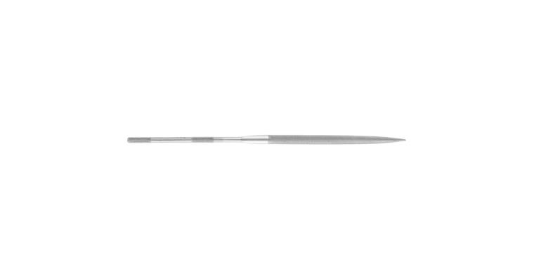 Precision needle file, half-round, shaft dia. 3.25 mm, L=160 mm, Swiss cut 3