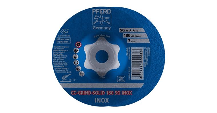 Schleifscheibe CC-GRIND SOLID CO-COOL SG INOX 180x22,23 mm